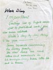 Work diary